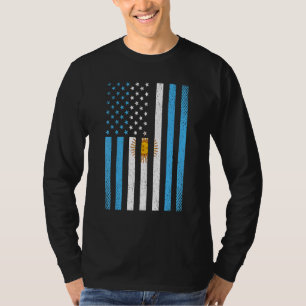Camiseta Argentina Bandera Argentina Fútbol Americano con B