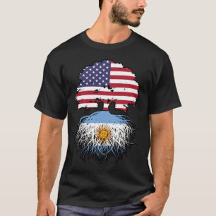 Camiseta Argentina: Bandera de raíces argentinas norteameri