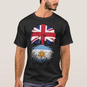 Camiseta Argentina: Bandera de raíces de árboles británicos