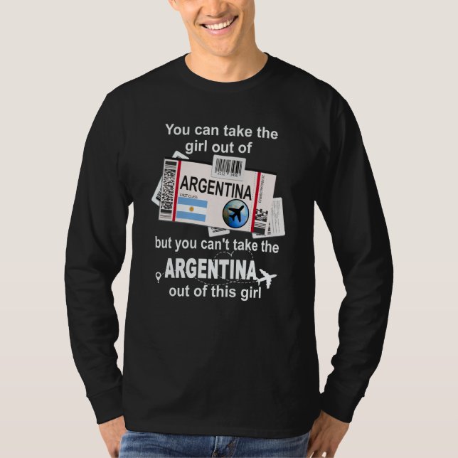 Camiseta Argentina Boarding Pass Argentina Girl Argentina (Anverso)