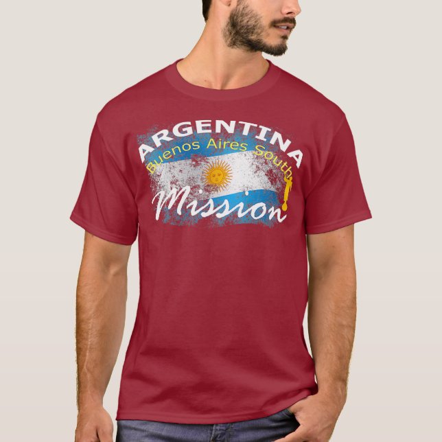 Camiseta Argentina Buenos Aires South Mormon LDS Mission (Anverso)