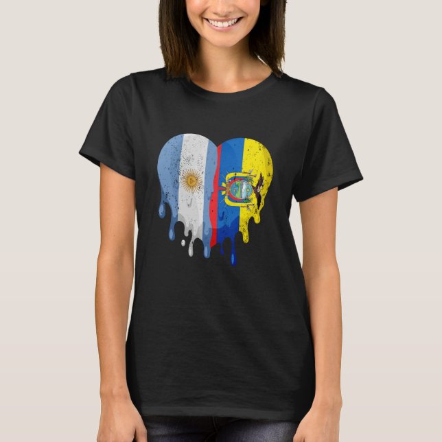Camiseta Argentina: Ciudadano de la bandera de Ecuador crec (Anverso)