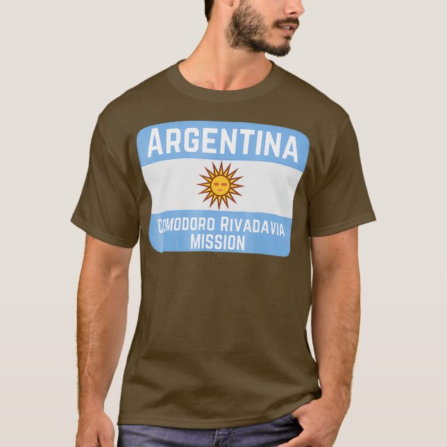 Camiseta Argentina Comodoro Rivadavia Misión Mormon LDS (Anverso)
