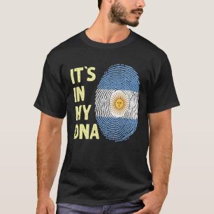 Camiseta Argentina En Mi Adn La Bandera Argentina En Argent