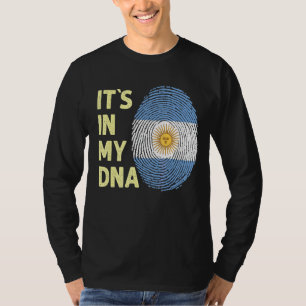 Camiseta Argentina En Mi Adn La Bandera Argentina En Argent