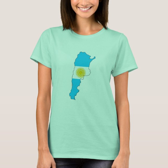 Camiseta Argentina flag map (Anverso)