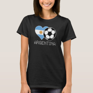 Camiseta Argentina Fútbol Bandera Argentina País Amor Pri