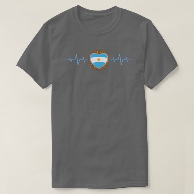 Camiseta Argentina Heartbeat1 (Diseño del anverso)