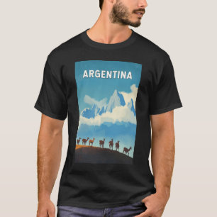 Camiseta Argentina Ilustracion Viaje de arte