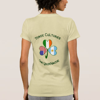 Camiseta Argentina Irlanda USA Trébol Personalizar Mujer
