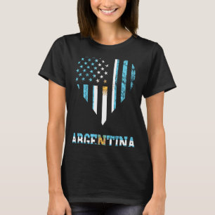Camiseta Argentina: La bandera norteamericana vintage despr