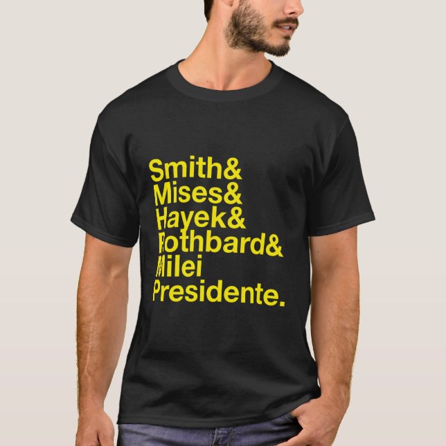 Camiseta Argentina Libertaria Javier Milei Presidente 2023 (Anverso)