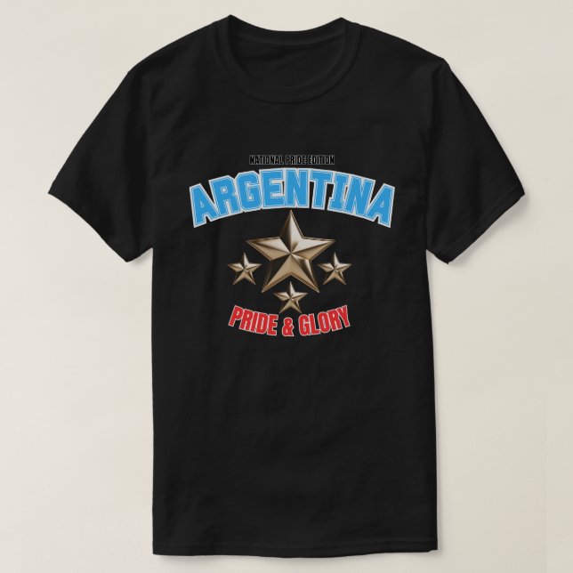 Camiseta Argentina National Pride Edition Dark T-Shirt (Diseño del anverso)