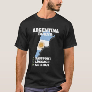 Camiseta Argentina: País unido Viaja Bandera Argentina Souv