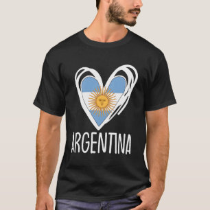 Camiseta Argentina patriótica con bandera argentina