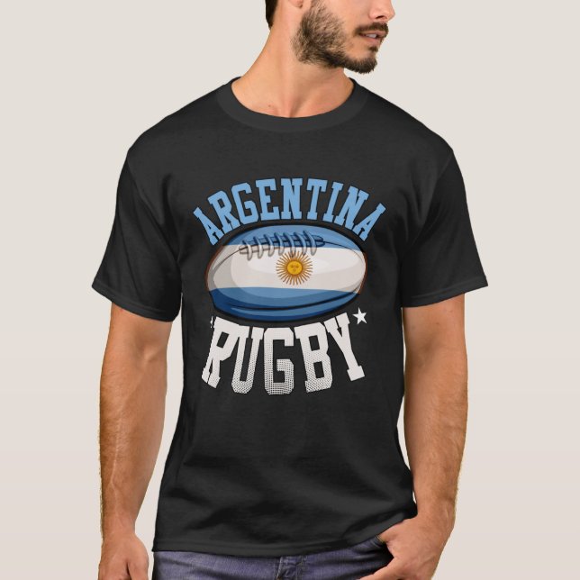 Camiseta Argentina Rugby Sports Player  Argentine Fan (Anverso)