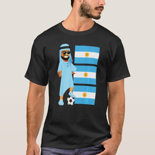 Camiseta Argentina Sheik Argentina Flag Soccer (Anverso)