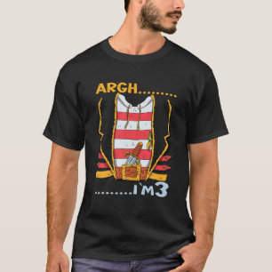 Camiseta Argh soy 3 Pirata Tema Pirata Niño 3er cumpleaños 