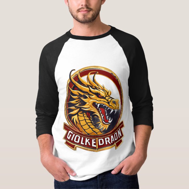 Camiseta Argollas de Dragón Dorado Blindadas (Anverso)