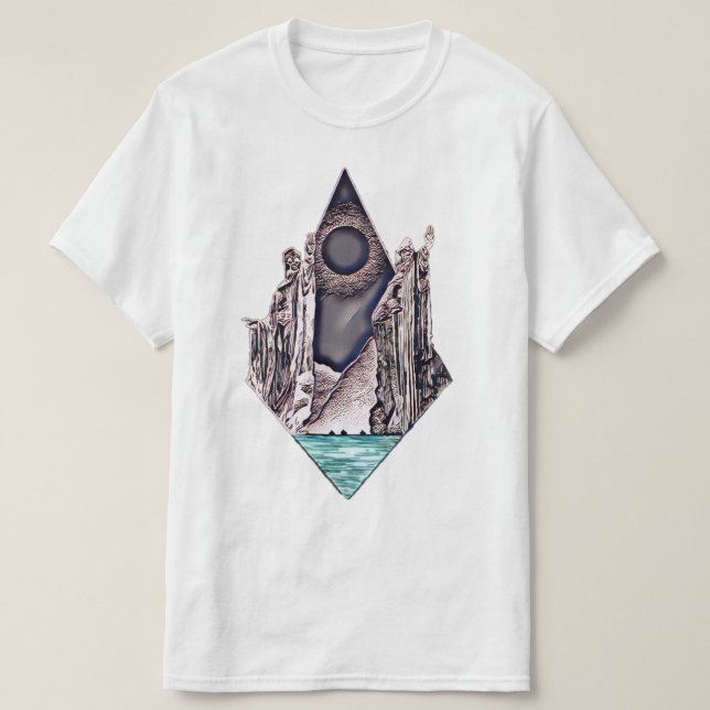 Camiseta argonath (Diseño del anverso)