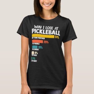 Camiseta Argumento de pelota de pádel por qué pierdo en Pic