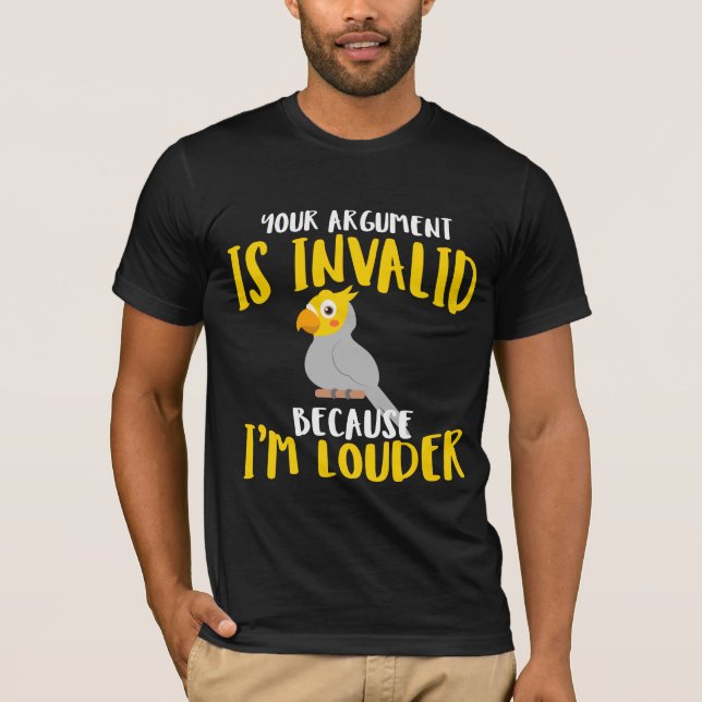 Camiseta Argumento más fuerte sobre las aves del loro de Co (Anverso)