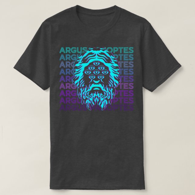 Camiseta Argus Panoptes Argos Argumentos Retro Griego (Diseño del anverso)