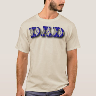 Camiseta Argyle Dad Blue and Grey
