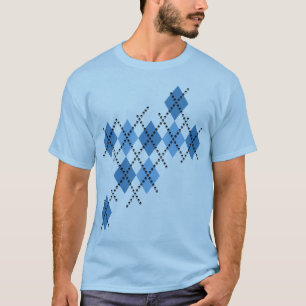 Camiseta Argyle malvado azul