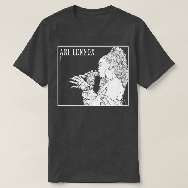 Camiseta Ari lennox Retro blanco (Diseño del anverso)