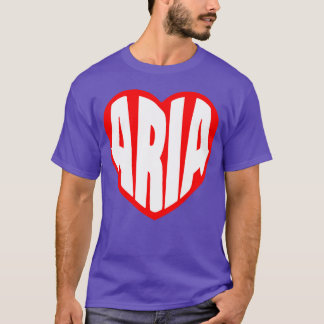 Camiseta Aria en mi corazón divertido