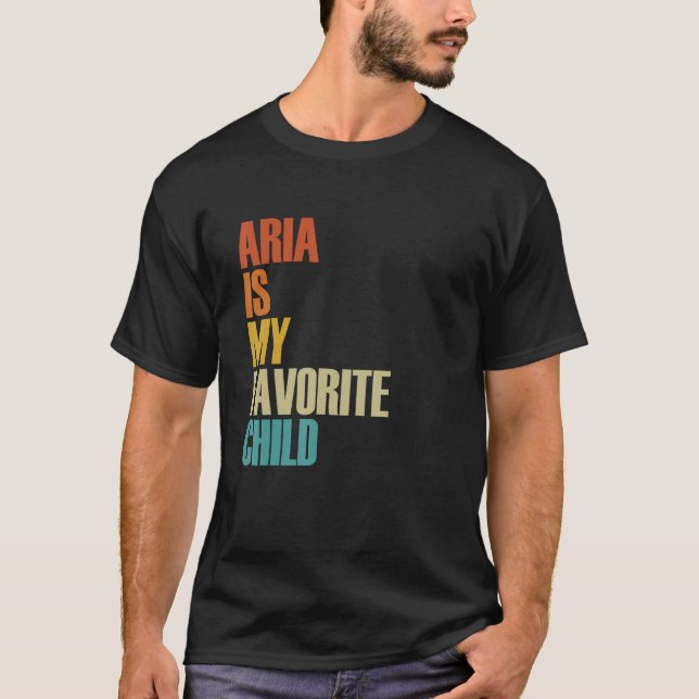 Camiseta Aria es mi hijo favorito, Aria (Anverso)
