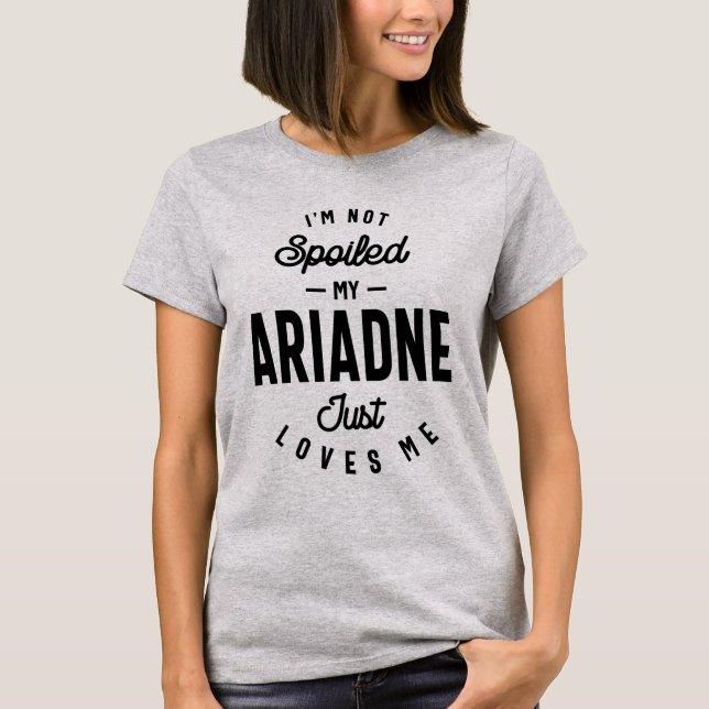 Camiseta Ariadne Nombre personalizado Regalo de cumpleaños (Anverso)