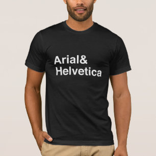 Camiseta Arial y Helvetica