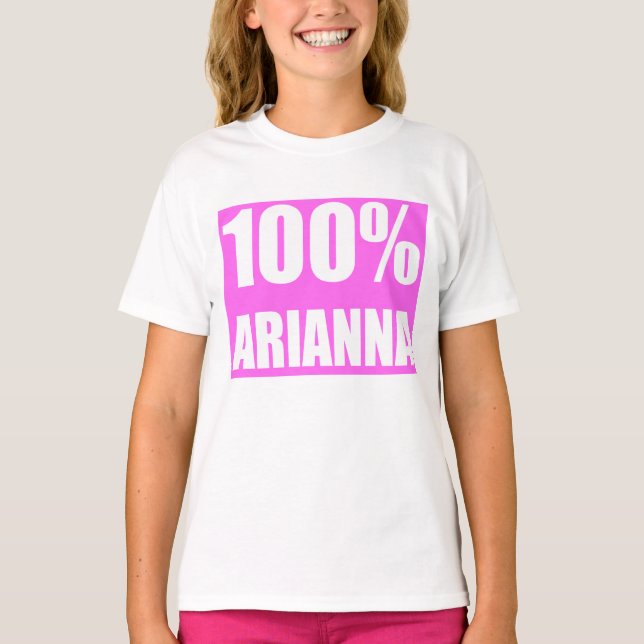 Camiseta Arianna nombre 100 por ciento (Anverso)
