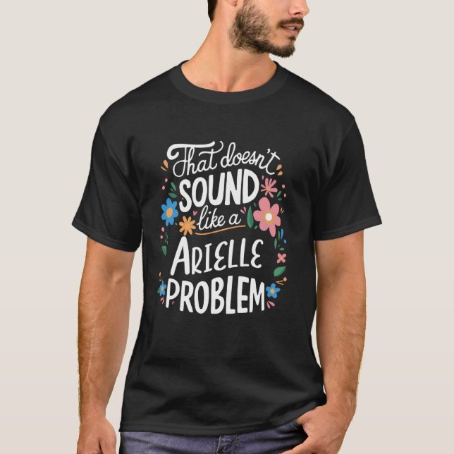 Camiseta Arielle Personalizada Chica de Flor Cuta Arielle N (Anverso)