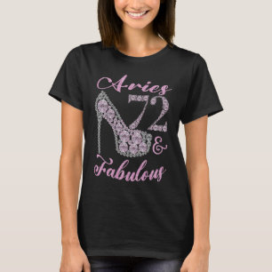 Camiseta Aries 72 y Fabularmente Sparkly High Heels 72th Ha