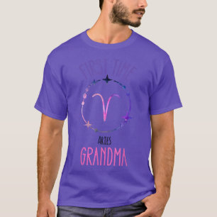 Camiseta Aries Abuela Zodiac Símbolo de la primera abuela A