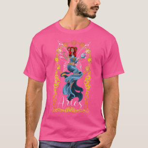 Camiseta Aries Anime Birday Fairy Fairies Aries Black Gir