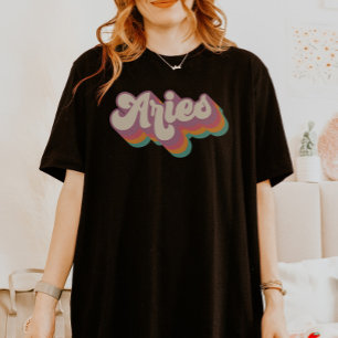 Camiseta Aries Astrología Regalo de cumpleaños Rótulo Zodia