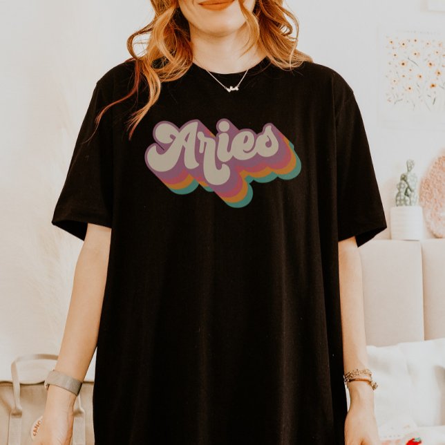 Camiseta Aries Astrología Regalo de cumpleaños Rótulo Zodia (Subido por el creador)