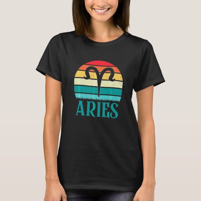 Camiseta Aries Atardecer Zodiaco (Anverso)