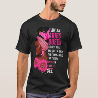 Camiseta Aries Black Queen I Have 3 Side April Chica Women