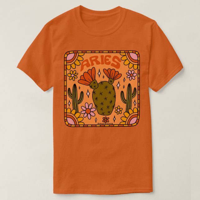Camiseta Aries Cactus (Diseño del anverso)
