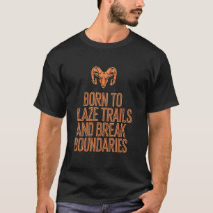 Camiseta Aries Carácter Zodiaco Nacido En Trails Blaze