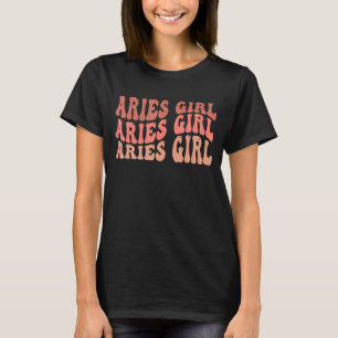 Camiseta Aries Chica March April Cumpleaños