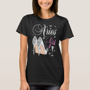 Camiseta Aries Chica Marcha Abril Partido del Cumpleaños Zo