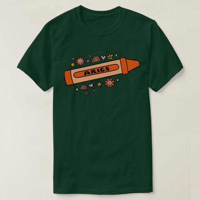 Camiseta Aries Crayon (Diseño del anverso)