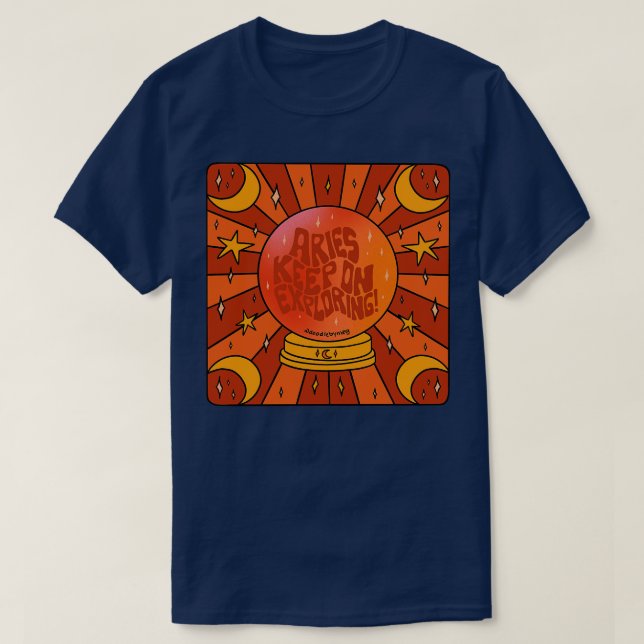 Camiseta Aries Crystal Ball (Diseño del anverso)