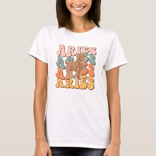Camiseta Aries Cumpleaños 21 de marzo a 19 de abril (Anverso)